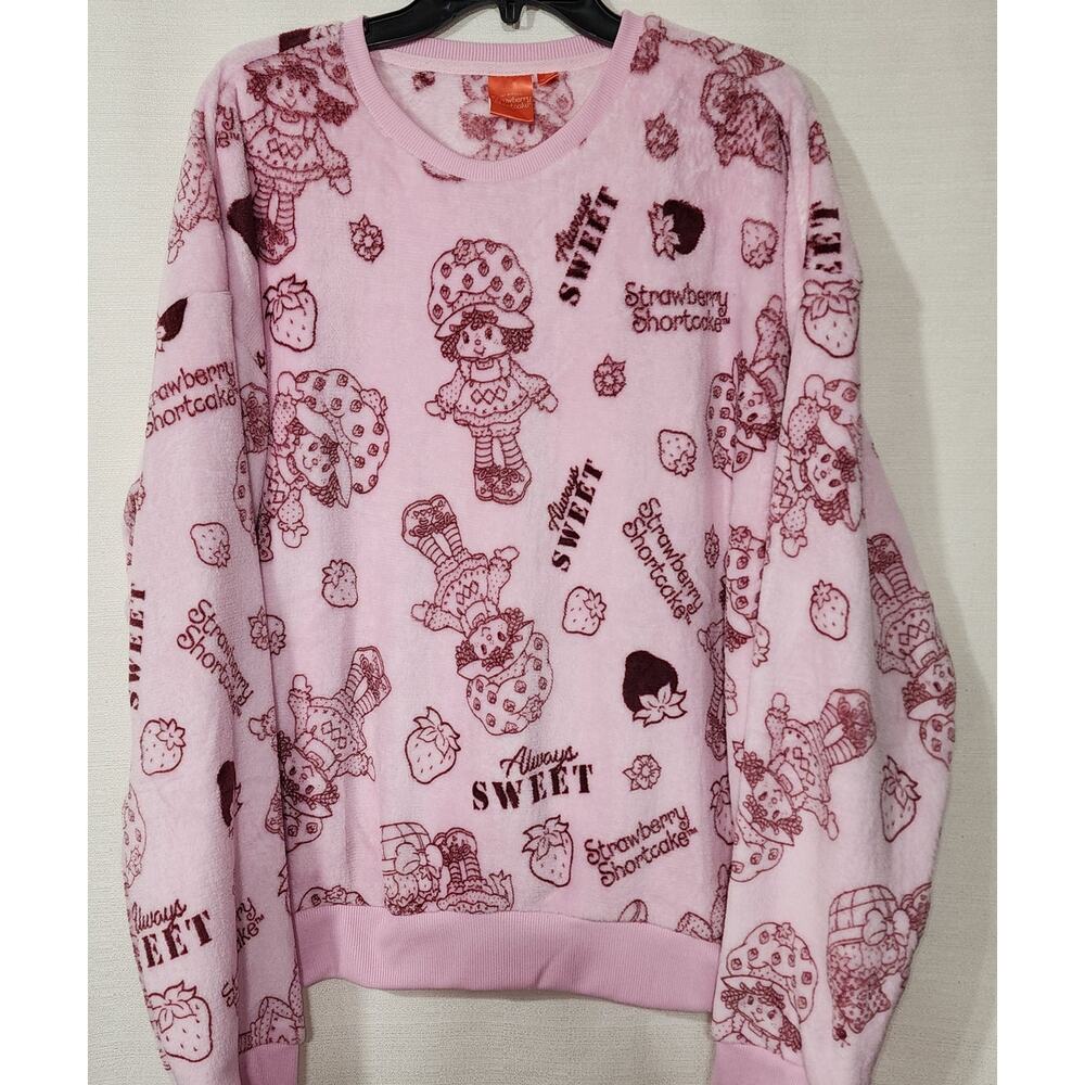 Strawberry shortcake fleece sweatshirt women's size XL